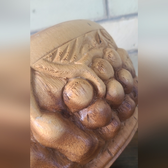 Large Wood Carved Bowl - Picture 4 of 7